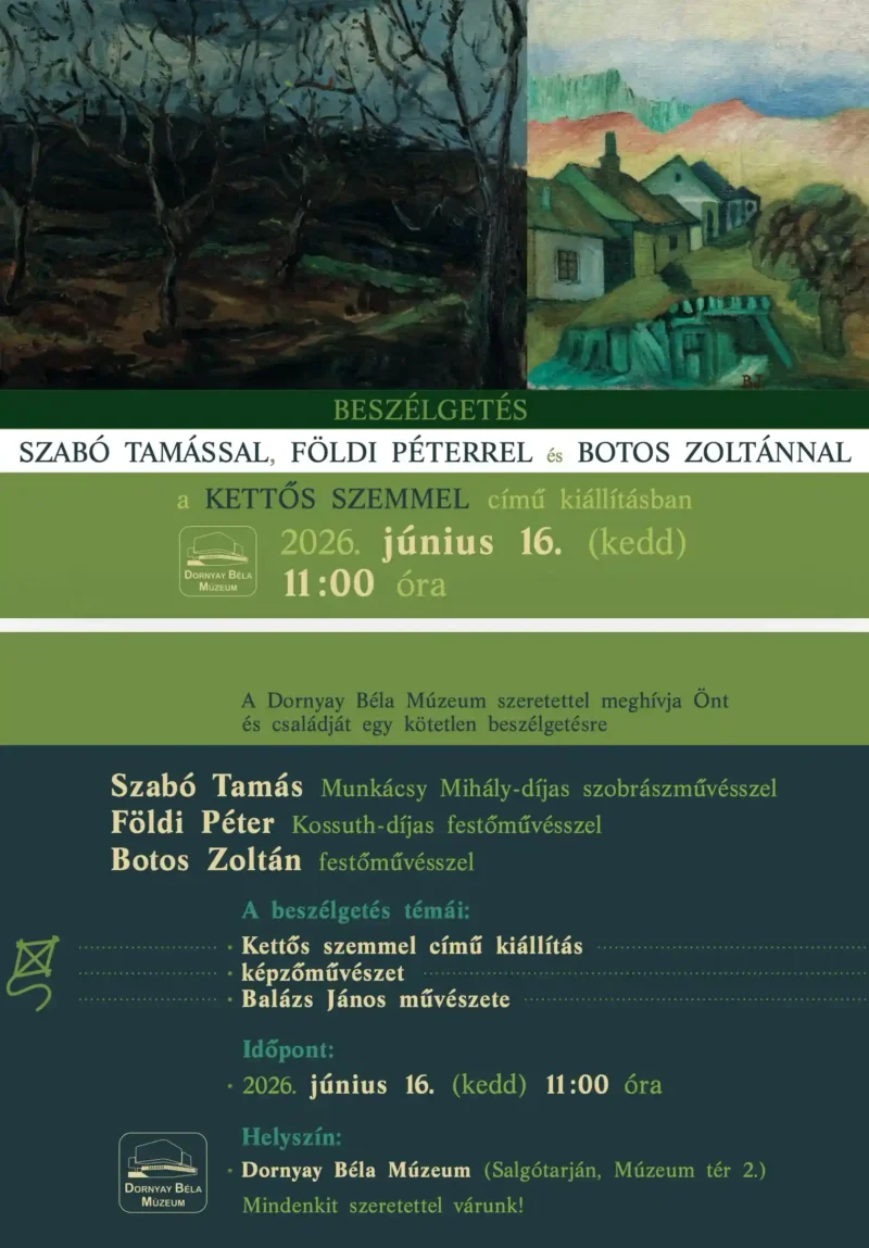 Beszélgetés a Kettős szemmel című kiállításban