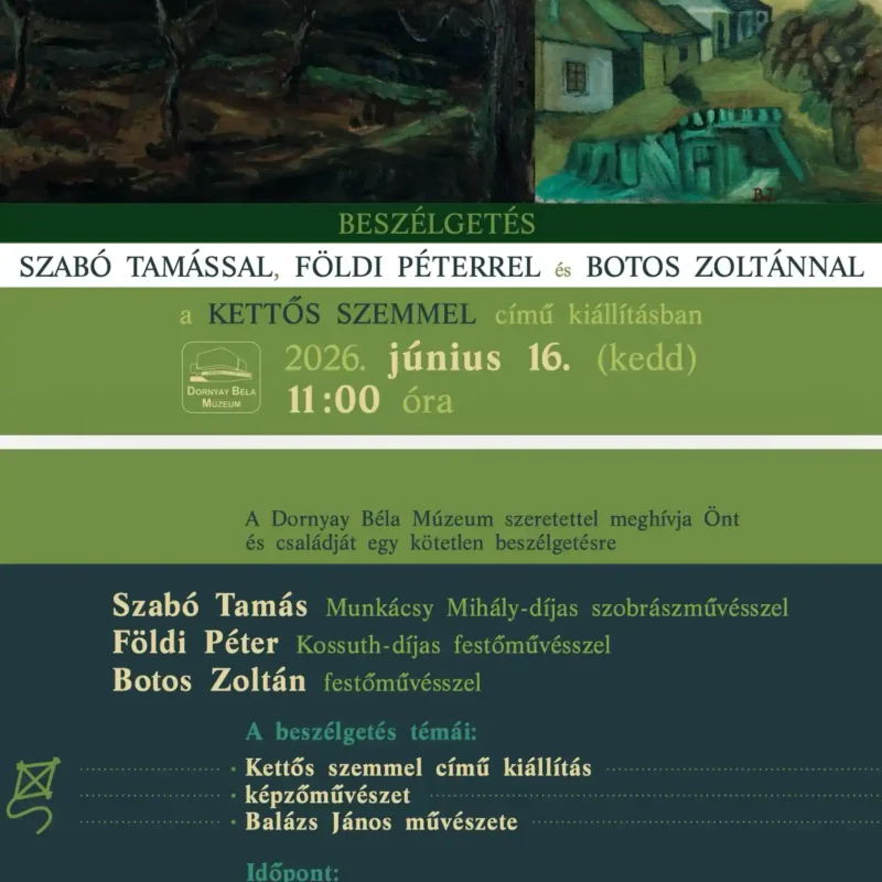 Beszélgetés a Kettős szemmel című kiállításban