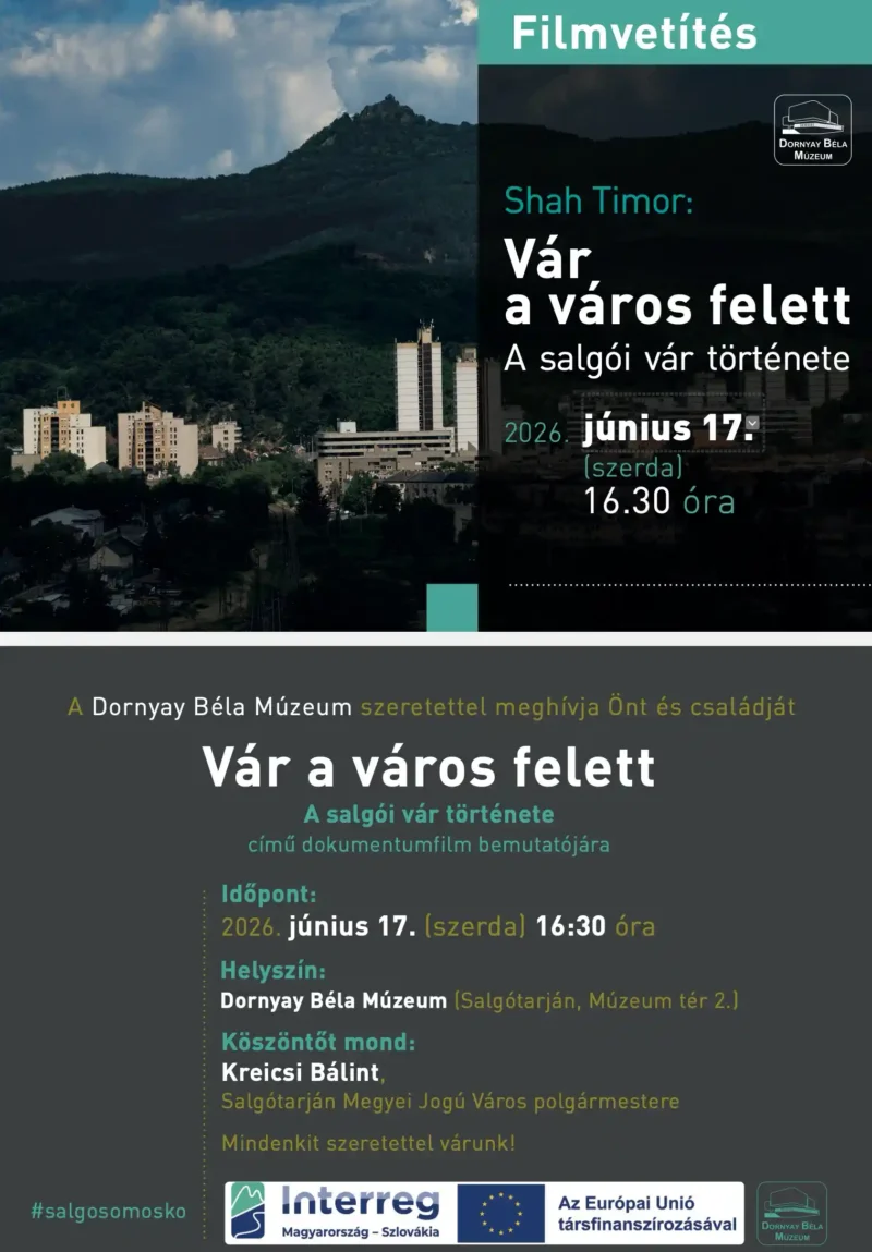 Vár a város felett – A salgói vár története című dokumentumfilm bemutatójá