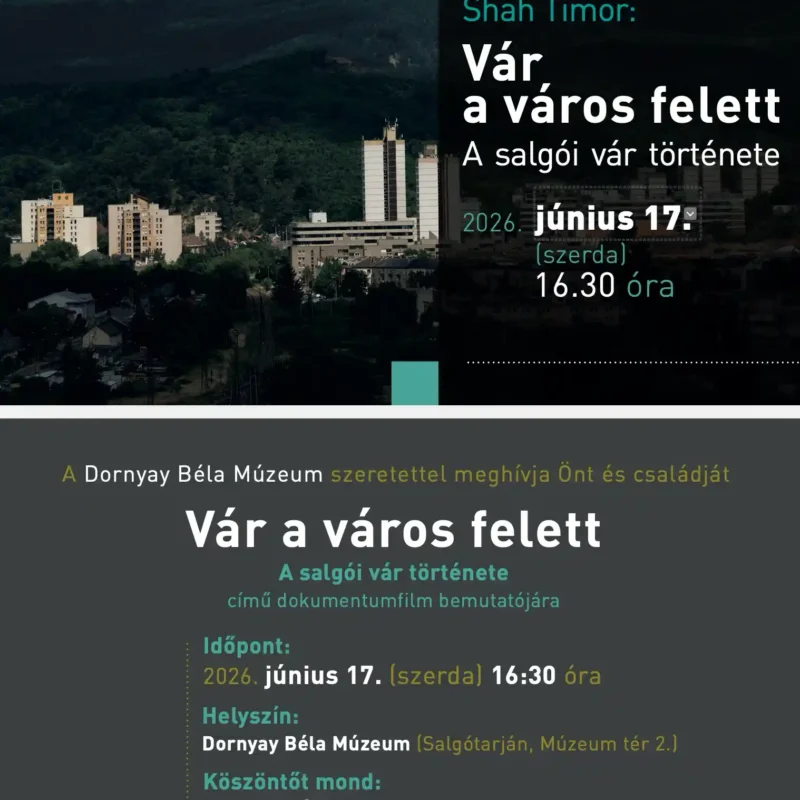 Vár a város felett – A salgói vár története című dokumentumfilm bemutatójá