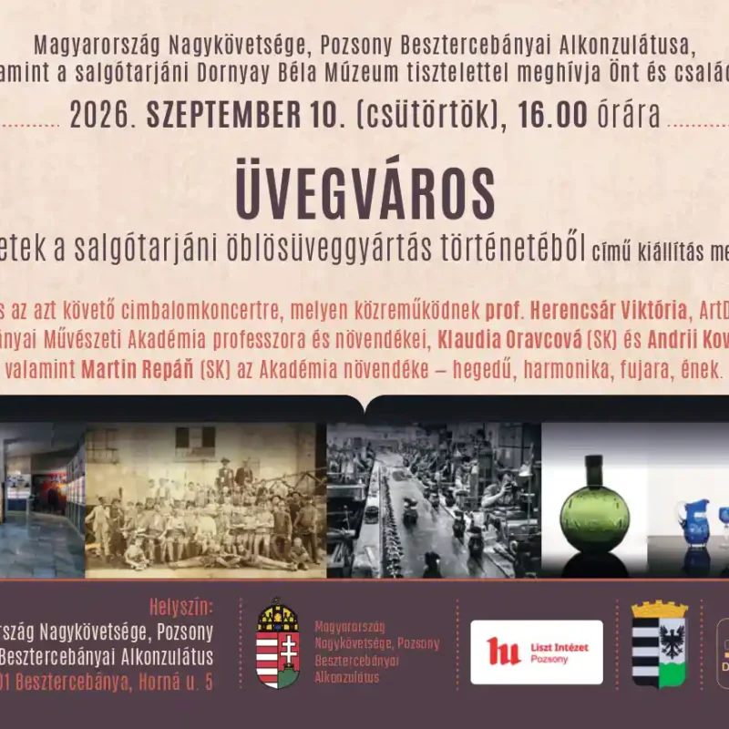 Salgótarján üvegművészete Besztercebányán