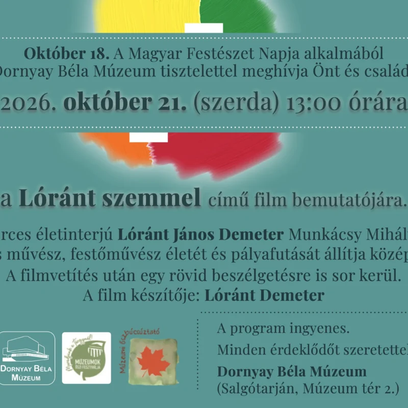 A Magyar Festészet Napja a Dornyay Béla Múzeumban