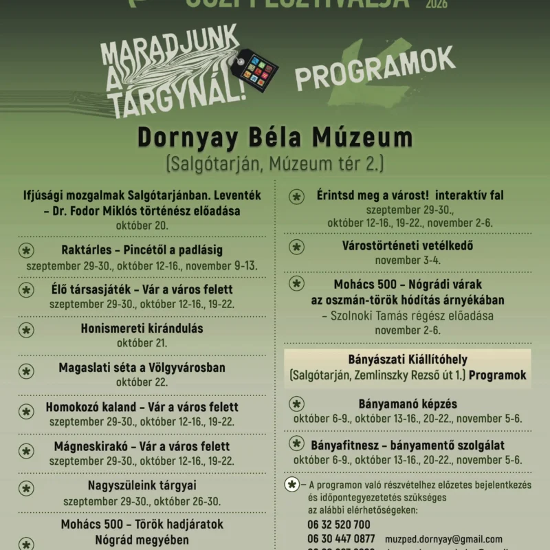 muzeumok őszi fesztiválja plakát